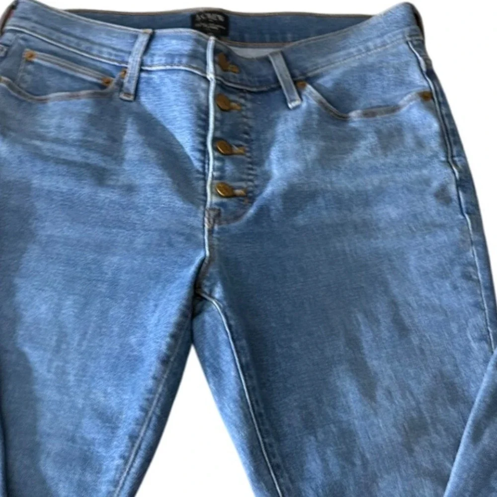 J Crew sz 27  Full Length Flare Jeans‎ Button Fly Highrise